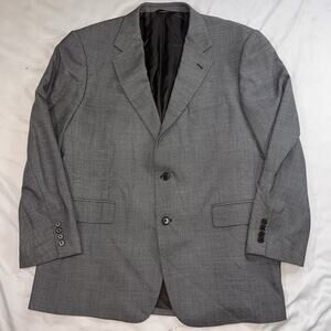 Brooks Brothers “346” Stretch Blazer Men Size 43R Gray Single Breast Wool Blend